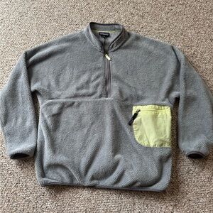Patagonia Re-Tool Fleece 1/2 Zip Pullover Gray Jacket Women’s XXL